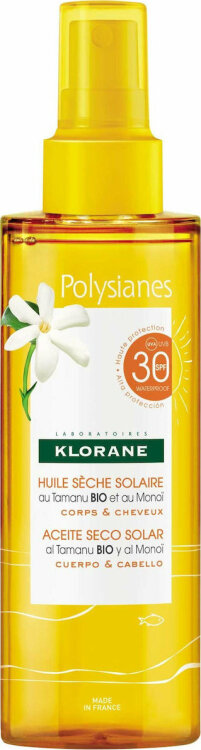 Klorane Polysianes Αντηλιακό Λάδι για το Σώμα SPF30 200ml