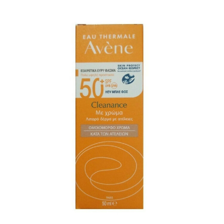 Avene Eau Thermale Clenance Anti-Imperfections Tinted Αντηλιακή Κρέμα Προσώπου SPF50 με Χρώμα 50ml