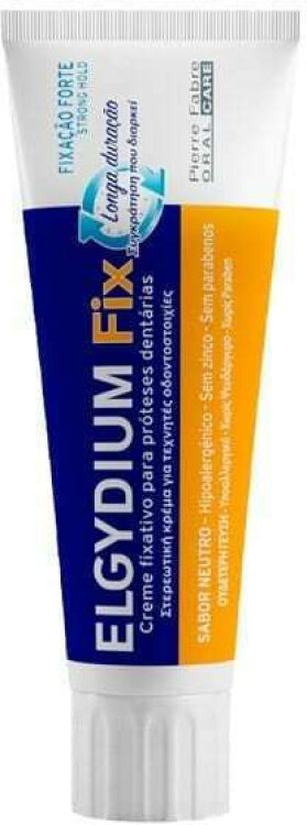 Elgydium Fix Strong Hold Στερεωτική Κρέμα Τεχνητής Οδοντοστοιχίας 45gr