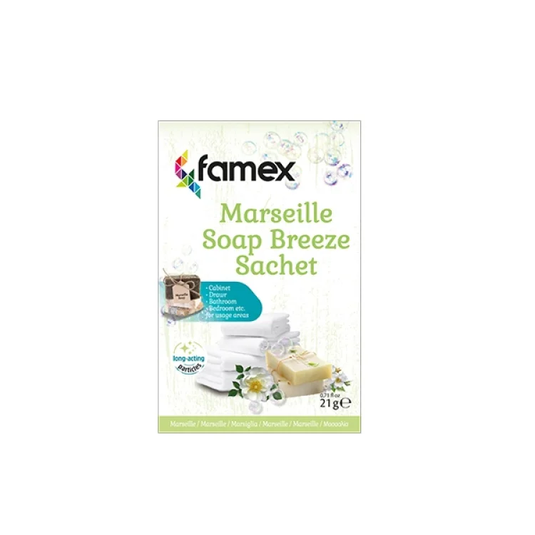 Famex Αρωματικό Ντουλάπας Φακελάκι Marseille Soap Breeze
