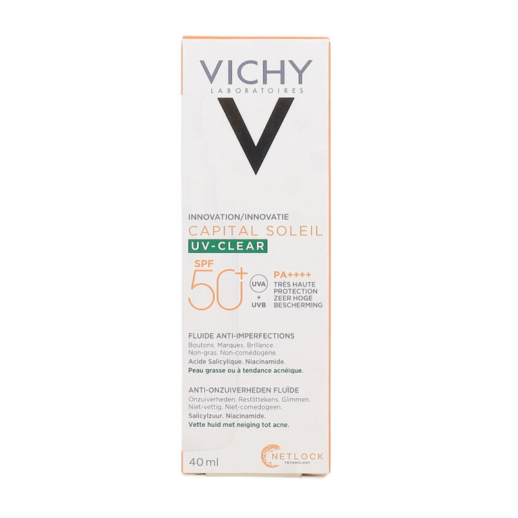 Vichy Capital Soleil UV-Clear Αντηλιακή Λοσιόν Προσώπου SPF50 40ml