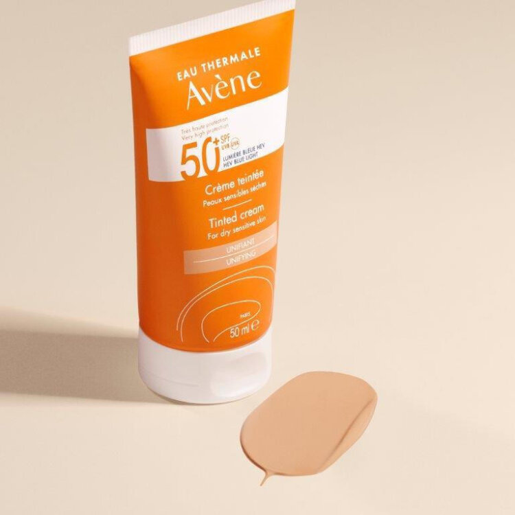 Avene Eau Thermale Cream Tinted Αντηλιακή Κρέμα Προσώπου SPF50 με Χρώμα Φυσική 50ml