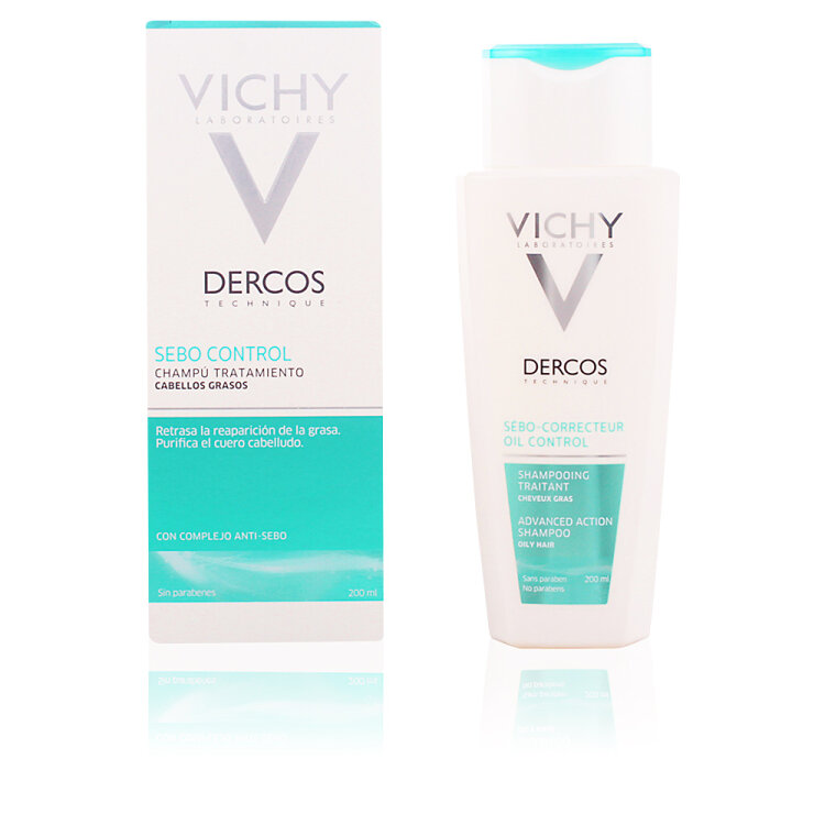 Vichy Dercow Oil Control Dermatological Shampoo Σαμπουάν για τη Ρύθμιση της Λιπαρότητας 200ml