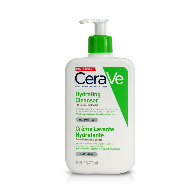CeraVe Hydrating Cleanser Κρέμα Καθαρισμού Προσώπου & Σώματος 16ΟΖ 473ml