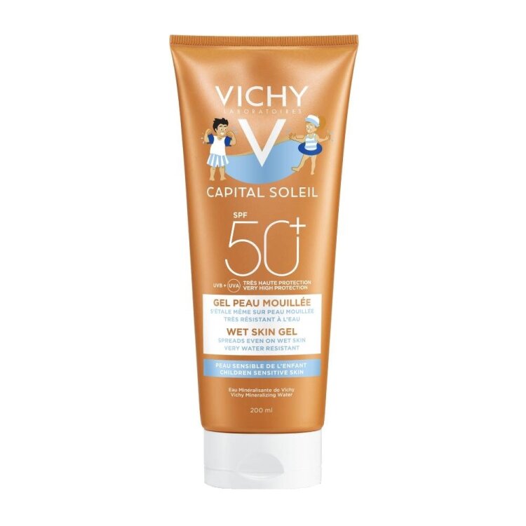 Vichy Capital Soleil Παιδικό Αντιηλιακό Wet Skin Gel SPF50+ 200ml