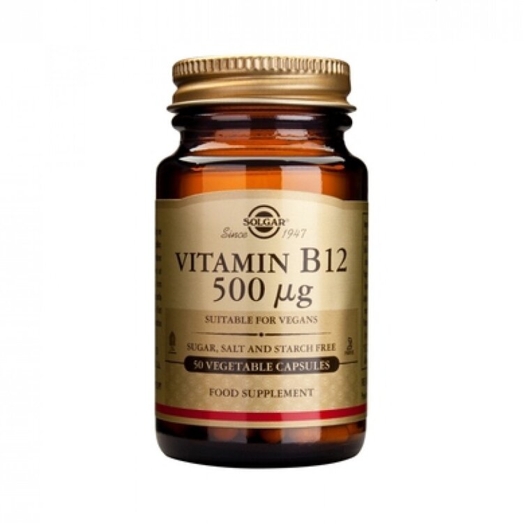 Solgar Vitamin B12 500μg 50veg.caps
