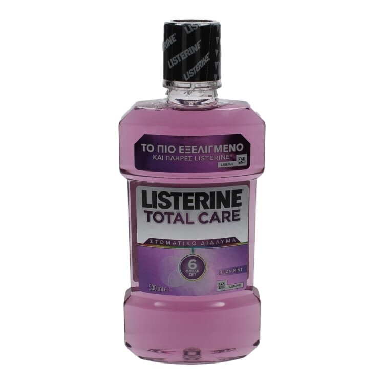 Johnson's Listerine Total Care Clean Mint Ήπιο Αντισηπτικό Στοματικό Διάλυμα 500ml