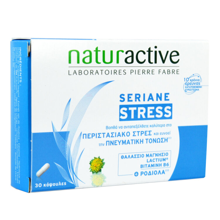 Naturactive Seriane Stress Συμπλήρωμα Διατροφής για την αντιμετώπιση του Άγχους, 30 caps