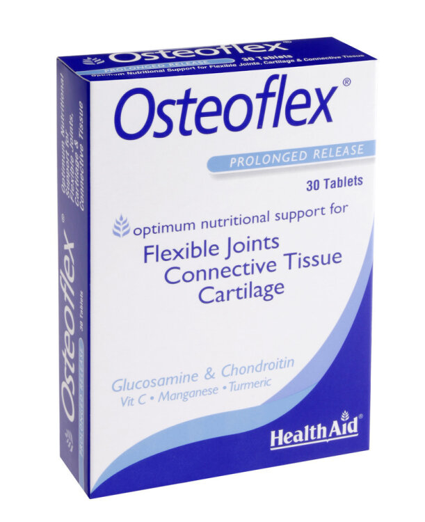 Health Aid Osteoflex Blister Γλυκοσαμίνη, Χονδροϊτίνη, Turmeric 30 Ταμπλέτες