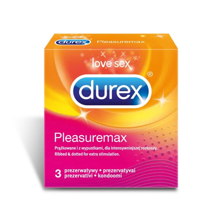 Durex Pleasure Max Προφυλακτικά 3τμχ