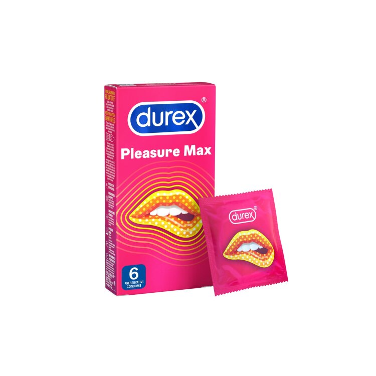 Durex Pleasure Max Προφυλακτικά 6τμχ