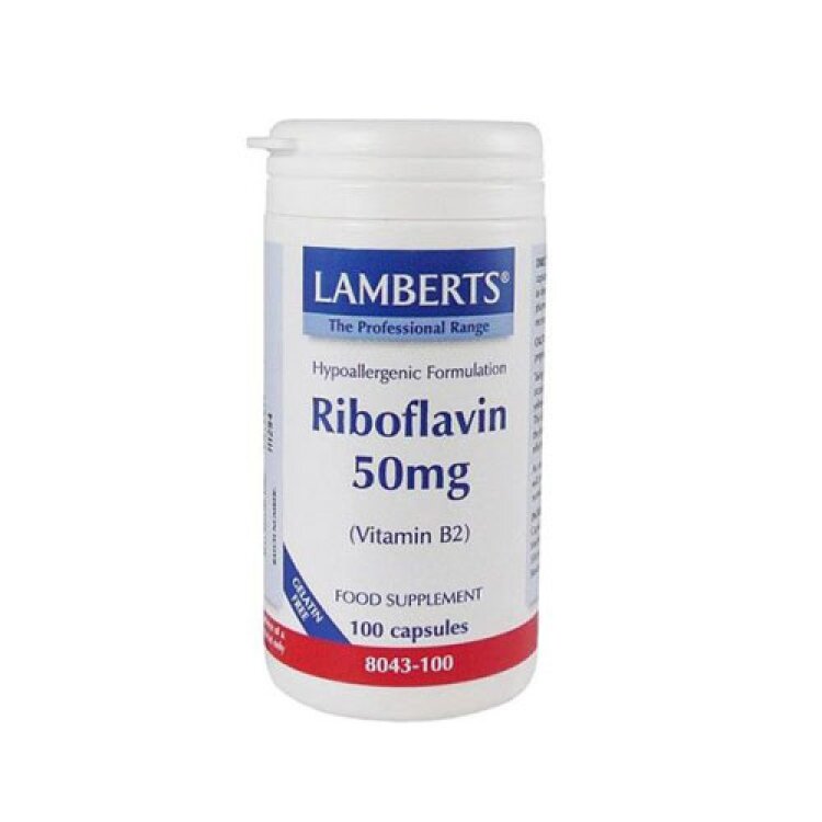 Lamberts B2 50MG (Riboflavin) 100Caps