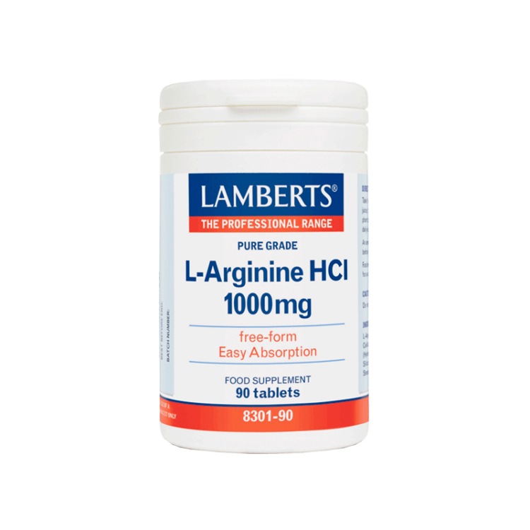 Lamberts L - Arginine HCI 1000mg 90Tabs