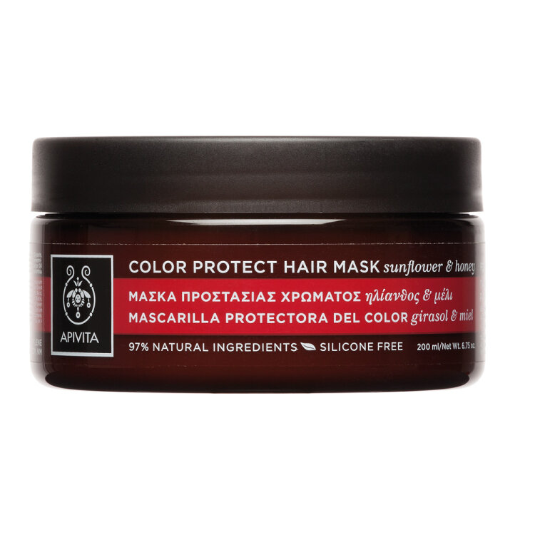 Apivita Color Protect Hair Μάσκα Προστασίας Χρώματος για Βαμμένα Μαλλιά με Ηλίανθο & Μέλι 200ml