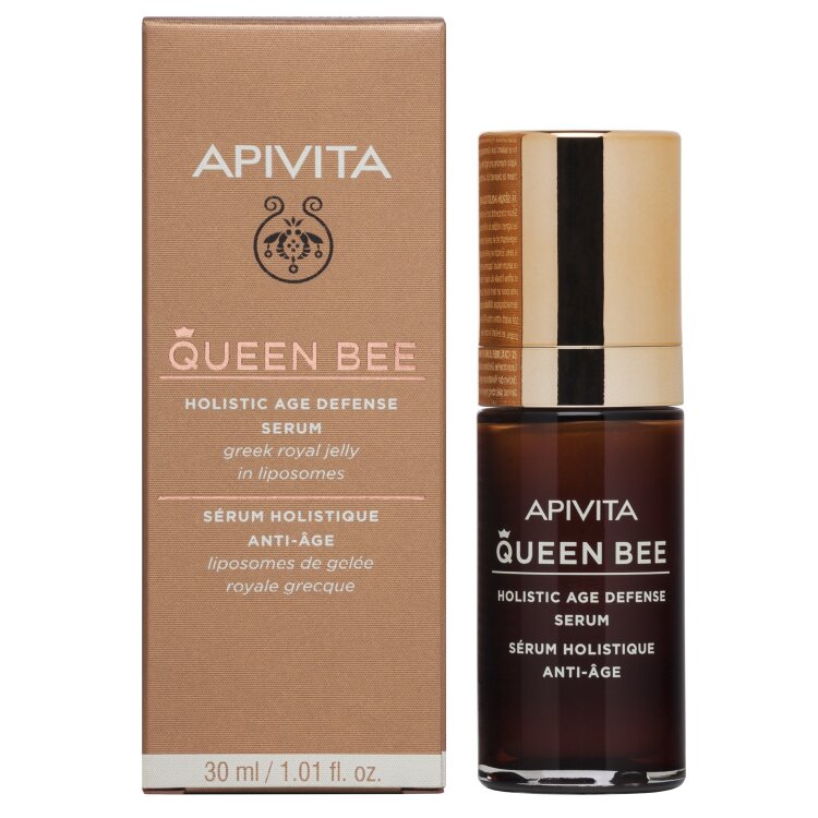 Apivita Queen Bee Ορός Ολιστικής Αντιγήρανσης με ελληνικό βασιλικό πολτό σε λιποσώματα 30ml (NEW)