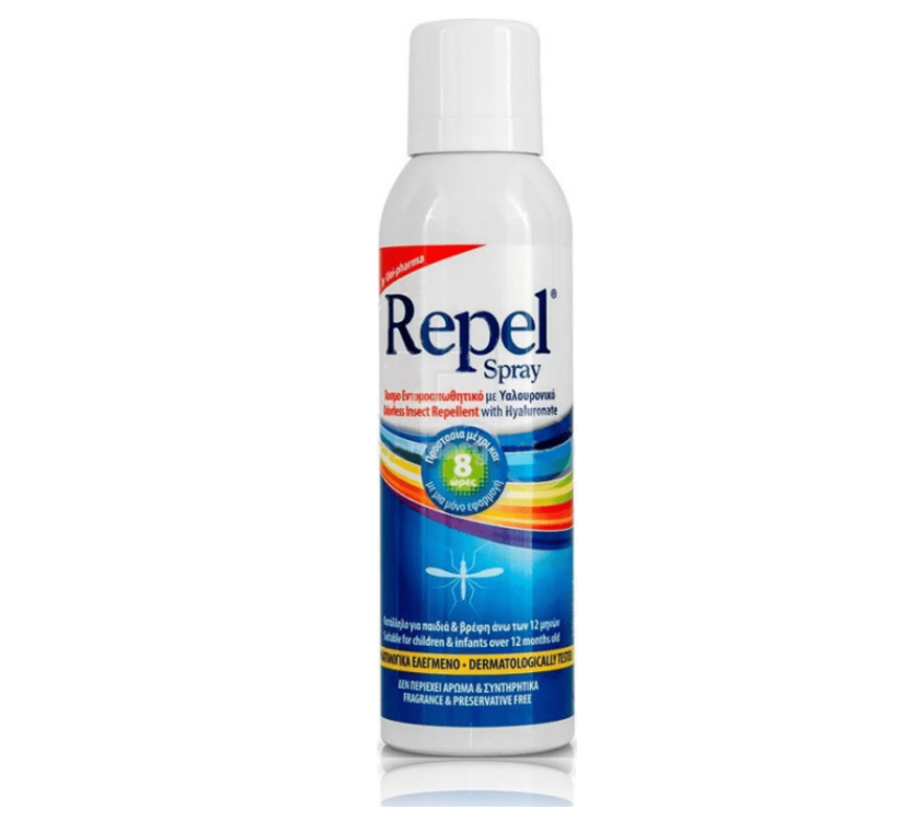 Unipharma Repel Spray Άοσμο Εντομοαπωθητικό Spray με Υαλουρονικό 150ml