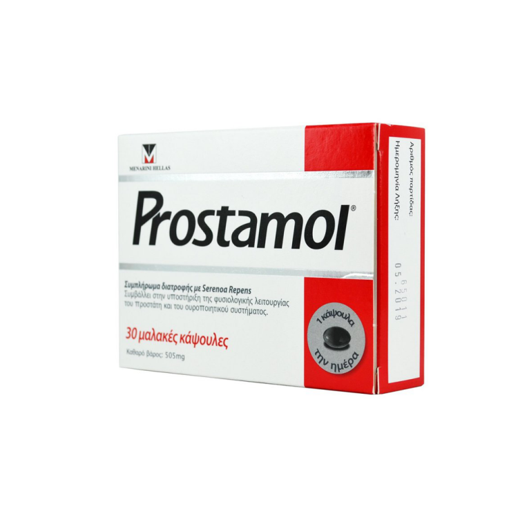 Menarini Prostamol Συμπλήρωμα Διατροφής για τον Προστάτη, 30caps
