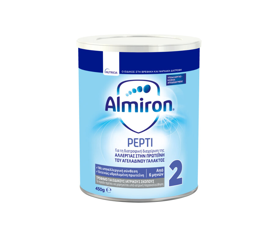 Nutricia Almiron Pepti 2 Eιδικό Γάλα για Αλλεργία στην Πρωτεϊνη του Αγελαδινού Γάλακτος 450gr