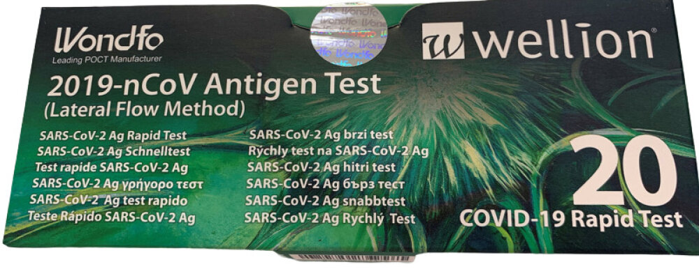 Wellion Vivadiag SARS-Cov-2 Ag (Εγκριση και για την Ο-5) Rapid Test Διαγνωστικό Τεστ Ταχείας Ανίχνευσης Αντιγόνων με Δείγμα Σάλιου & Ρινικό 100τμχ
