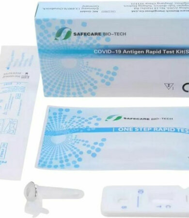 Safecare Bio-Tech Covid-19 Rapid Test Kit 1τμχ Διαγνωστικό Τεστ Ταχείας Ανίχνευσης Αντιγόνων με Ρινικό Δείγμα