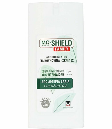 Menarini Mo-Shield Family Εντομοαπωθητικό Spray Απωθητικό Υγρό για Κουνούπια Σκνίπες Κατάλληλο για Παιδιά 75ml