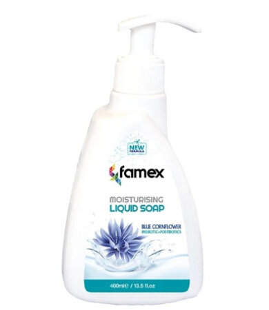 Famex Blue Cornflower Moisturising Liquid Soap 400ml