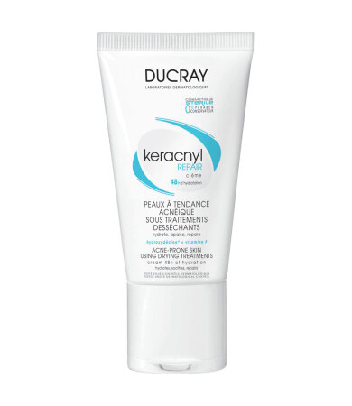 Ducray Keracnyl Repair Creme, Κρέμα που Ενυδατώνει και Καταπραϋνει το Λιπαρό Δέρμα 50ml
