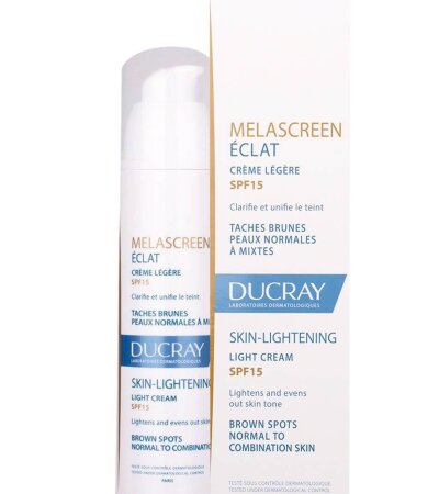 Ducray Melascreen Eclat Creme Legere SPF15, Ενυδατική Κρέμα Λάμψης για Πανάδες-Κηλίδες Κανονικές/Μεικτές 40ml