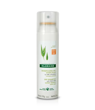 Klorane Dry Shampoo Ξηρό Σαμπουάν με Γαλάκτωμα Βρώμης για Καστανά-Σκούρα Μαλλιά 150ml
