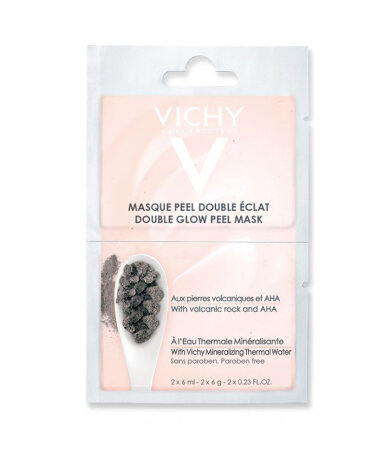Vichy Μάσκα Διπλής Λάμψης & Απολέπισης για Ευαίσθητες Επιδερμίδες 2x6ml