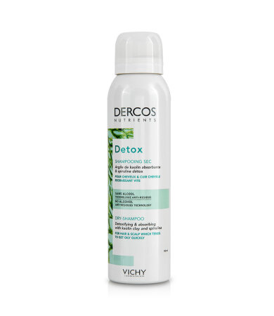 Vichy Dercos Nutrients Detox Dry Shampooing Sec Ξηρό Σαμπουάν Χωρίς Λούσιμο 150ml
