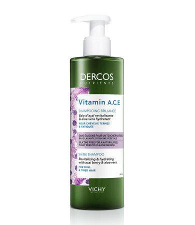 Vichy Dercos Vitamin A.C.E. Shine Shampoo Σαμπουάν Λάμψης 250ml