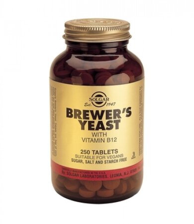 Solgar Brewer's Yeast With Vitamin B12 Σούπερ Τροφές 250 Tabs