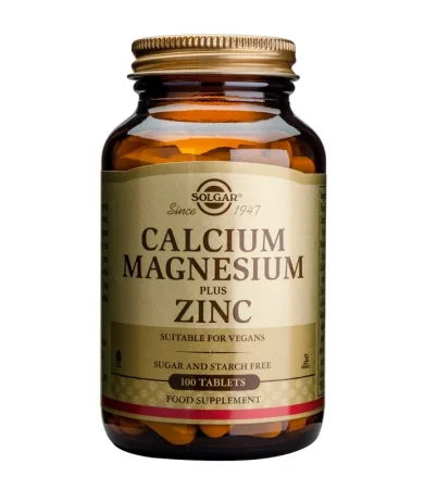 Solgar Calcium Magnesium Plus Zinc Tabs 100s