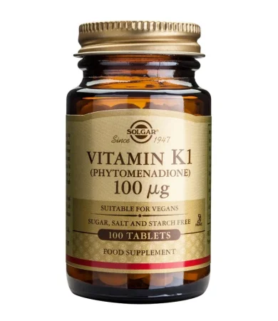 Solgar Vitamin K1 100μg 100tabs