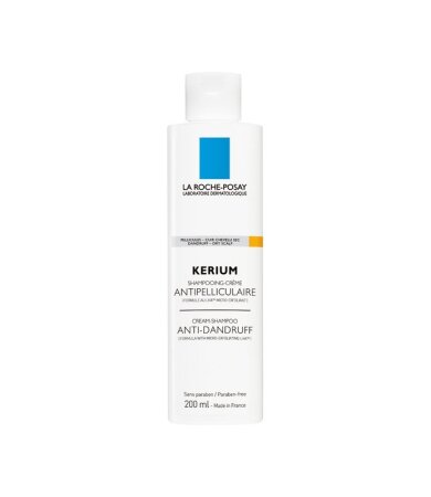 La Roche Posay Kerium Antipell-Sec Shampoo Dry Hair, Αντιπιτυριδικό Κρεμοσαμπουάν με Μικρο-Απολέπιση 200ml