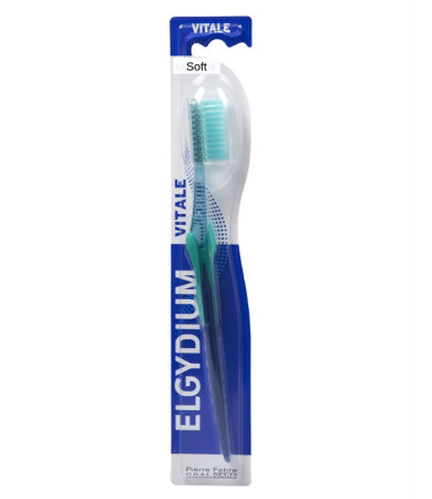 Elgydium Vitale Tonique Soft, Οδοντόβουρτσα με Αντιολισθητική Λαβή, Μαλακή, 1 τμχ