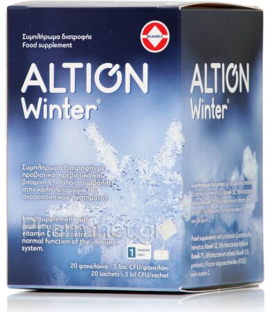 Altion Winter Συμπλήρωμα Διατροφής με Προβιοτικά & Βιταμίνη C, 20φακελάκια