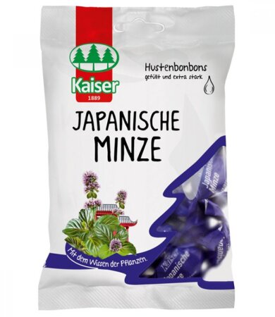 Kaiser Japanische Minze Καραμέλες για τον Βήχα με Έλαιο Ιαπωνικής Μέντας 75gr