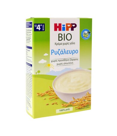 Hipp Βρεφική Κρέμα Ρυζάλευρο για βρέφη με αλλεργία στο αγελαδινό γάλα από τον 4ο μήνα 200gr