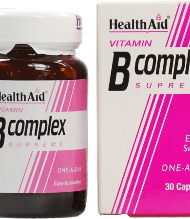 Health Aid B-Complex Συμπλήρωμα Διατροφής Βιταμίνης Β 30Caps