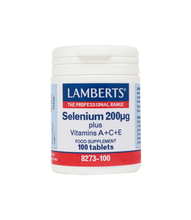 Lamberts Selenium 200μg + Βιταμίνες A, C, E 100Tabs