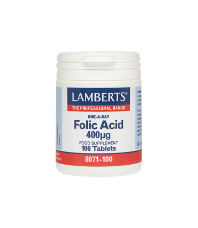 Lamberts Folic Acid 400μg 100Tabs