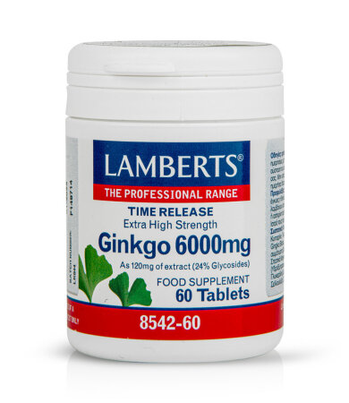 Lamberts Ginkgo Biloba Extract 6000mg 60tabs
