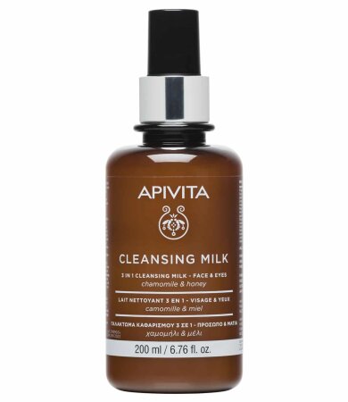 Apivita Γαλάκτωμα Καθαρισμού 3 Σε 1 Για Πρόσωπο & Μάτια με χαμομήλι & μέλι 200ml