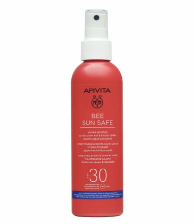 Apivita BEE SUN SAFE Ενυδατικό Spay Ελαφριάς Υφής για Πρόσωπο & Σώμα SPF30 200ml