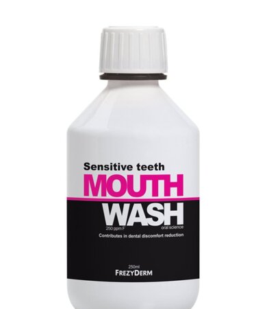 Frezyderm Mouthwash Sensitive Teeth Φθοριούχο Στοματικό Διάλυμα για Ευαίσθητα Δόντια 250ml