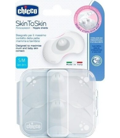 Chicco SkinToSkin Δίσκοι Στήθους Σιλικόνης S/M 2τεμάχια