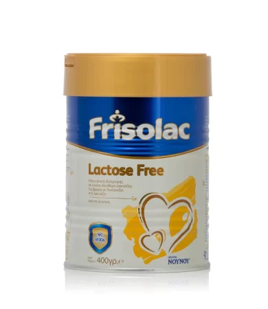 Frisolac Lactose Free Γάλα Ειδικής Διατροφής Ελεύθερο Λακτόζης, από τη Γέννηση 400 gr