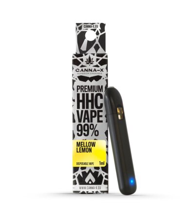 Canna-X Ηλεκτρονικό Τσιγάρο Μιας Χρήσης 99% HHC Mellow Lemon – 1ml
